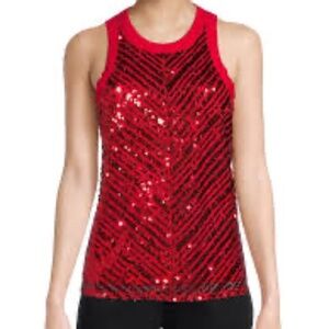No Boundaries Juniors Sequin Tank Top